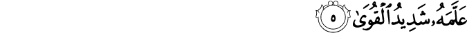 عَلَّمَهُ شَدِيدُ الْقُوَىٰ