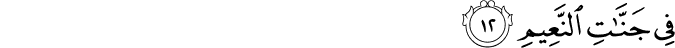 فِي جَنَّاتِ النَّعِيمِ