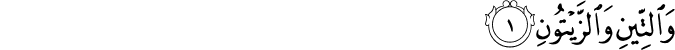 بِّسْمِ اللَّهِ الرَّحْمَـٰنِ الرَّحِيمِ وَالتِّينِ وَالزَّيْتُونِ
